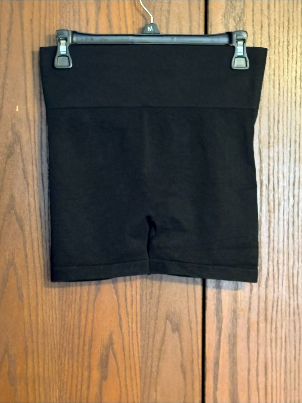 High-Waist Black Women's Shorts Ribbed